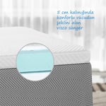 Lastikli Ortopedik V Yatak Koruyucu Yatak Pedi Tüm Ölçüler