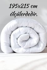 Microfiber Yorgan Yastık Seti 1 Mevsimlik Microfiber Çift Kişilik Yorgan + 2 Adet Silikon Yastık