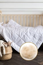 Yün Bebek Yorganı %100 Yün Dolgulu 100x150 cm