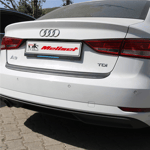 Audi A3 Sedan Mat Siyah Arka Tampon Eşiği 2016-2020 Yılı ve Arasına Uyumludur