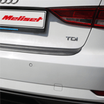 Audi A3 Sedan Mat Siyah Arka Tampon Eşiği 2016-2020 Yılı ve Arasına Uyumludur