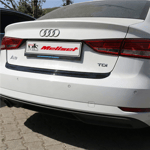 Audi A3 Sedan Parlak Siyah Arka Tampon Eşiği 2016-2020 Yılı ve Arasına Uyumludur