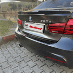Bmw F30 Sedan Parlak Siyah Arka Tampon Eşiği 2011-2019 Yılı ve Arasına Uyumludur