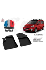 Citroen Berlingo 2 Ön 2 Parça Ferrous 4D Havuzlu Kauçuk Paspas 2008 2019