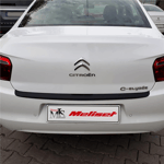 Citroen C-Elysee Mat Siyah Arka Tampon Eşiği 2012 Yılı ve Sonrasına Uyumludur