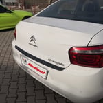 Citroen C-Elysee Mat Siyah Arka Tampon Eşiği 2012 Yılı ve Sonrasına Uyumludur