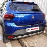 Dacia Sandero Stepway Mat Siyah Arka Tampon Eşiği 2021 Yılı ve Sonrasına Uyumludur