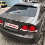 Honda Civic İnce Model Arka Cam Üstü Spoiler 2006-2012 Yılı ve Arasına Uyumludur