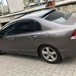 Honda Civic İnce Model Arka Cam Üstü Spoiler 2006-2012 Yılı ve Arasına Uyumludur