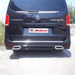 Mercedes Vito W447 Sensörsüz Arka Karlık Çift Egzoz 2015 Yılı ve Sonrasına Uyumludur