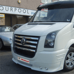 Volkswagen Crafter Çift Sisli Ön Tampon Geçme 2006-2012 Yılı ve Arasına Uyumludur