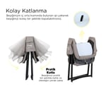  Huggy Handy Portatif Alüminyum Katlanabilir Beşik