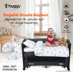 Huggy %100 Pamuk 130X80 Park Yatak Beşik Bebek Nevresim Takımı