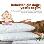 Huggy %100 Yeni Zelanda Kuzu Yünü 30x40 Bebek Yastığı – Doğal ve Nefes Alabilir