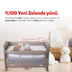 Huggy %100 Yeni Zelenda Kuzu Yünü %100 Pamuk Kumaş 60x120 Bebek Yatak Pedi