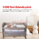 Huggy %100 Yeni Zelenda Kuzu Yünü %100 Pamuk Kumaş 70x110 Bebek Yatak Pedi