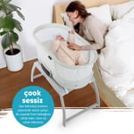 Huggy 4 in 1 Cozy Terazi Özellikli Bluetooth Müzikli Kumandalı Portatif Otomatik Sallanabilir Beşik