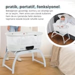 Huggy 4 in 1 Cozy Terazi Özellikli Bluetooth Müzikli Kumandalı Portatif Otomatik Sallanabilir Beşik