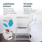 Huggy 4 in 1 Cozy Terazi Özellikli Bluetooth Müzikli Kumandalı Portatif Otomatik Sallanabilir Beşik