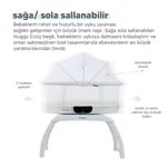 Huggy 4 in 1 Cozy Terazi Özellikli Bluetooth Müzikli Kumandalı Portatif Otomatik Sallanabilir Beşik