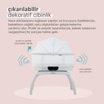 Huggy 4 in 1 Cozy Terazi Özellikli Bluetooth Müzikli Kumandalı Portatif Otomatik Sallanabilir Beşik