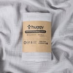Huggy 4 Katlı %100 Pamuk 100x130 Müslin Bez, Müslin Örtü, Müslin Yenidoğan Bebek Battaniyesi