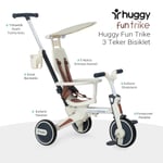 Huggy 6in1 FunTrike Siyah 3 Tekerlekli Bebek Bisikleti |Ebeveyn Kontrollü, Katlanabilir ve Denge Modlu