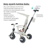Huggy 6in1 FunTrike Siyah 3 Tekerlekli Bebek Bisikleti |Ebeveyn Kontrollü, Katlanabilir ve Denge Modlu