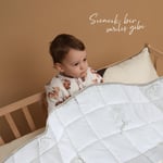 Huggy 75x125 Bebek Yorganı – %100 Yeni Zelanda Kuzu Yünü, %100 Pamuk Kumaş