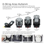 Huggy Armor Rotate360° Dönebilen 0-36 İsofix Oto Koltuğu