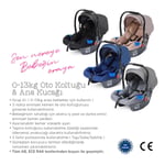 Huggy Bonn 5 İn 1 Travel Sistem Bebek Arabası