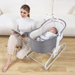 Huggy Calm All in One Çift Yönlü Bluetooth Müzikli Ana Kucağına Dönüşebilen Otomatik Sallanabilir Mini Beşik