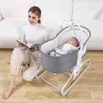Huggy Calm All in One Çift Yönlü Bluetooth Müzikli Ana Kucağına Dönüşebilen Otomatik Sallanabilir Mini Beşik