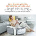 Huggy Calm All in One Çift Yönlü Bluetooth Müzikli Ana Kucağına Dönüşebilen Otomatik Sallanabilir Mini Beşik