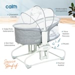 Huggy Calm All in One Çift Yönlü Bluetooth Müzikli Ana Kucağına Dönüşebilen Otomatik Sallanabilir Mini Beşik