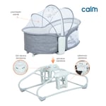 Huggy Calm All in One Çift Yönlü Bluetooth Müzikli Ana Kucağına Dönüşebilen Otomatik Sallanabilir Mini Beşik