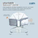 Huggy Calm All in One Çift Yönlü Bluetooth Müzikli Ana Kucağına Dönüşebilen Otomatik Sallanabilir Mini Beşik