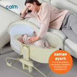 Huggy Calm All in One Çift Yönlü Bluetooth Müzikli Ana Kucağına Dönüşebilen Otomatik Sallanabilir Mini Beşik