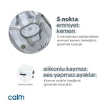 Huggy Calm All in One Çift Yönlü Bluetooth Müzikli Ana Kucağına Dönüşebilen Otomatik Sallanabilir Mini Beşik