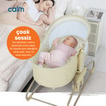Huggy Calm All in One Çift Yönlü Bluetooth Müzikli Ana Kucağına Dönüşebilen Otomatik Sallanabilir Mini Beşik