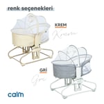 Huggy Calm All in One Çift Yönlü Bluetooth Müzikli Ana Kucağına Dönüşebilen Otomatik Sallanabilir Mini Beşik