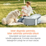 Huggy Calm All in One Çift Yönlü Bluetooth Müzikli Ana Kucağına Dönüşebilen Otomatik Sallanabilir Mini Beşik