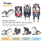Huggy Capsule Rotate360° Dönebilen 0-36 İsofix Oto Koltuğu