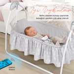 Huggy Cocoon Otomatik Sallanabilir Kumandalı Portatif Elektrikli Beşik