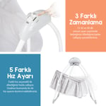 Huggy Cocoon Otomatik Sallanabilir Kumandalı Portatif Elektrikli Beşik