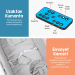 Huggy Cocoon Otomatik Sallanabilir Kumandalı Portatif Elektrikli Beşik