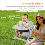Huggy Cookie Portatif Katlanabilir Taşınabilir Mama Sandalyesi