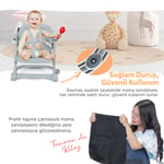 Huggy Cookie Portatif Katlanabilir Taşınabilir Mama Sandalyesi