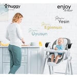 Huggy Enjoy Otomatik Sallanabilir Kumandalı Katlanabilir Elektrikli Mama Sandalyesi-Salıncak