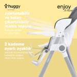 Huggy Enjoy Otomatik Sallanabilir Kumandalı Katlanabilir Elektrikli Mama Sandalyesi-Salıncak